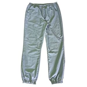 3/$20 Reebok Aqua Nylon Track Jogger Pants Elastic Waist Y2K Streetwear Sz XL